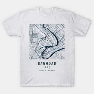 baghdad simple map T-Shirt